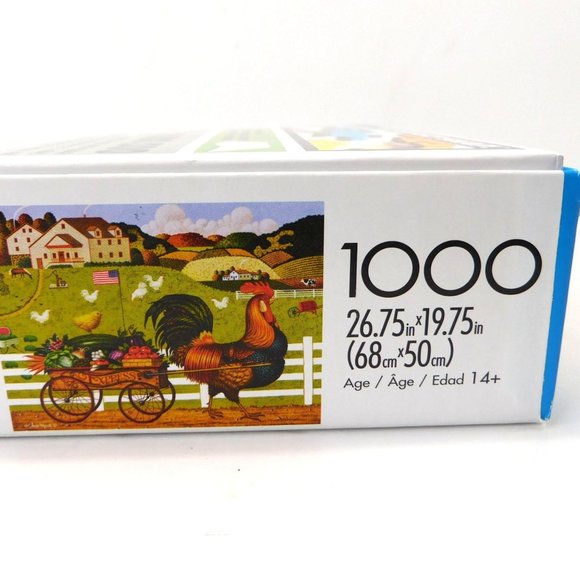 Buffalo ROOSTER EXPRESS Jigsaw Puzzle 1000 Pieces Charles Wysocki COMPLETE - Picture 7 of 9